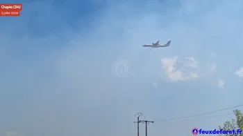 Incendie à Oupia - Hérault - 1 juillet 2026 - Feux de forêts et d'espaces naturels