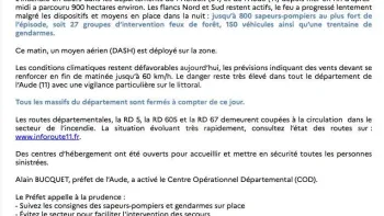 Incendie à Oupia - Hérault - 1 juillet 2026 - Feux de forêts et d'espaces naturels