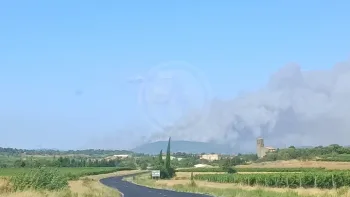 Incendie à Oupia - Hérault - 1 juillet 2026 - Feux de forêts et d'espaces naturels