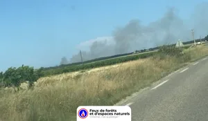 Incendie à Montfrin (30) : les pompiers interviennent