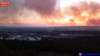 Incendie à Rognac - Bouches-du-Rhône - 1 juillet 2026 - Feux de forêts et d'espaces naturels