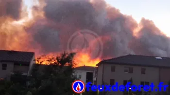 Incendie à Rognac - Bouches-du-Rhône - 1 juillet 2026 - Feux de forêts et d'espaces naturels