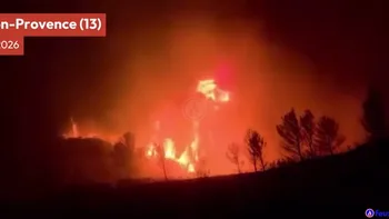 Incendie à Lançon-Provence - Bouches-du-Rhône - 1 juillet 2026 - Feux de forêts et d'espaces naturels