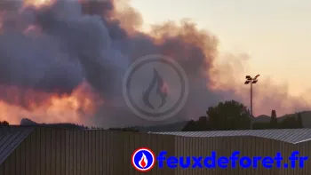 Incendie à Lançon-Provence - Bouches-du-Rhône - 1 juillet 2026 - Feux de forêts et d'espaces naturels
