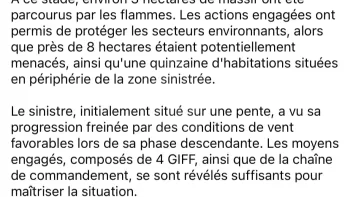 Incendie à Pujaut - Gard - 2 juillet 2026 - Feux de forêts et d'espaces naturels