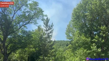 Incendie à Castellane - Alpes-de-Haute-Provence - 2 juillet 2026 - Feux de forêts et d'espaces naturels