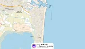 Incendie à Canet-en-Roussillon (66) : les pompiers interviennent