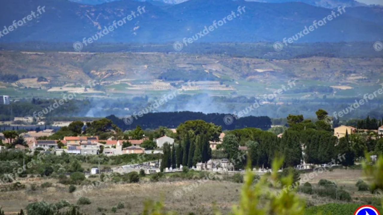 Incendie à Sallèles-d'Aude - Aude - 6 juin 2026 - Feux de forêts et d'espaces naturels