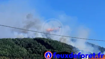 Incendie à Chanteuges - Haute-Loire - 2 juillet 2026 - Feux de forêts et d'espaces naturels