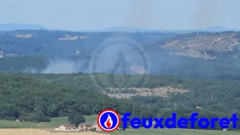 Incendie à Condat-sur-Vézère - Dordogne - 2 juillet 2026 - Feux de forêts et d'espaces naturels