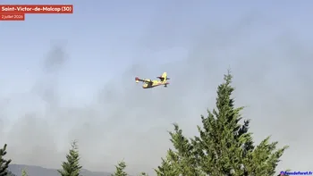 Incendie à Saint-Victor-de-Malcap - Gard - 2 juillet 2026 - Feux de forêts et d'espaces naturels