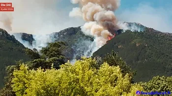 Incendie à Die - Drôme - 2 juillet 2026 - Feux de forêts et d'espaces naturels