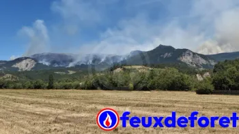 Incendie à Die - Drôme - 2 juillet 2026 - Feux de forêts et d'espaces naturels