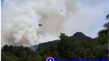 Incendie à Die - Drôme - 2 juillet 2026 - Feux de forêts et d'espaces naturels