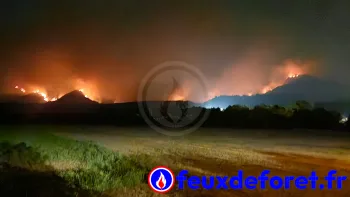 Incendie à Die - Drôme - 2 juillet 2026 - Feux de forêts et d'espaces naturels