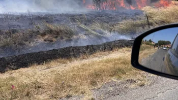 Incendie à Saint-Laurent-de-la-Salanque - Pyrénées-Orientales - 3 juillet 2026 - Feux de forêts et d'espaces naturels
