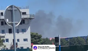 Incendie à Montpellier (34) : les pompiers interviennent