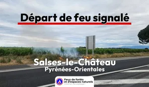 Incendie à Salses-le-Château (66) : le feu est éteint