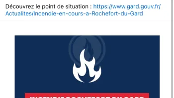 Incendie à Rochefort-du-Gard - Gard - 4 juillet 2026 - Feux de forêts et d'espaces naturels