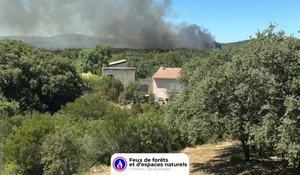 Incendie à Rochefort-du-Gard (30) : les pompiers interviennent
