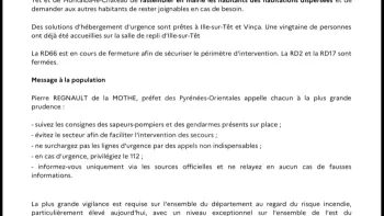 Incendie à Trévillach - Pyrénées-Orientales - 4 juillet 2026 - Feux de forêts et d'espaces naturels