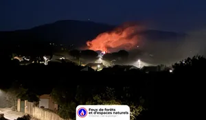 Incendie à Mazan (84) : les pompiers interviennent