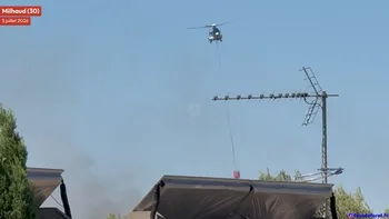 Incendie à Milhaud - Gard - 5 juillet 2026 - Feux de forêts et d'espaces naturels