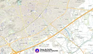 Incendie à Nîmes (30) : les pompiers interviennent