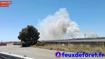 Incendie à Lédenon - Gard - 5 juillet 2026 - Feux de forêts et d'espaces naturels