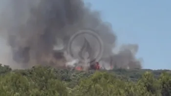 Incendie à Lédenon - Gard - 5 juillet 2026 - Feux de forêts et d'espaces naturels