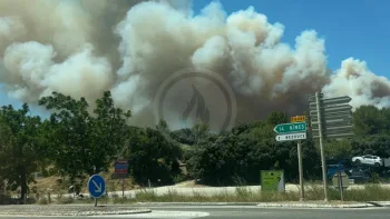 Incendie à Lédenon - Gard - 5 juillet 2026 - Feux de forêts et d'espaces naturels