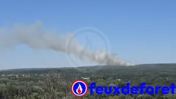 Incendie à Lédenon - Gard - 5 juillet 2026 - Feux de forêts et d'espaces naturels