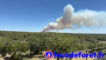 Incendie à Lédenon - Gard - 5 juillet 2026 - Feux de forêts et d'espaces naturels