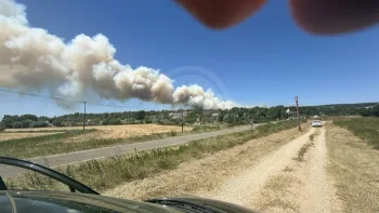 Incendie à Lédenon - Gard - 5 juillet 2026 - Feux de forêts et d'espaces naturels