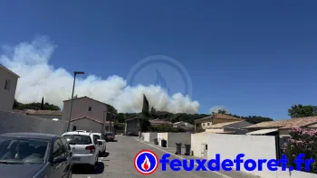 Incendie à Lédenon - Gard - 5 juillet 2026 - Feux de forêts et d'espaces naturels