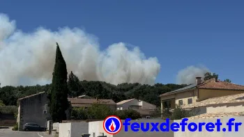 Incendie à Lédenon - Gard - 5 juillet 2026 - Feux de forêts et d'espaces naturels