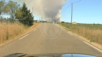 Incendie à Lédenon - Gard - 5 juillet 2026 - Feux de forêts et d'espaces naturels