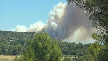 Incendie à Lédenon - Gard - 5 juillet 2026 - Feux de forêts et d'espaces naturels