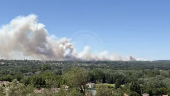 Incendie à Lédenon - Gard - 5 juillet 2026 - Feux de forêts et d'espaces naturels