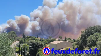 Incendie à Lédenon - Gard - 5 juillet 2026 - Feux de forêts et d'espaces naturels