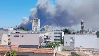 Incendie à Lédenon - Gard - 5 juillet 2026 - Feux de forêts et d'espaces naturels