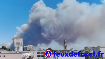 Incendie à Lédenon - Gard - 5 juillet 2026 - Feux de forêts et d'espaces naturels