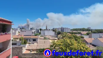 Incendie à Lédenon - Gard - 5 juillet 2026 - Feux de forêts et d'espaces naturels