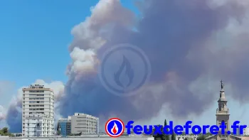 Incendie à Lédenon - Gard - 5 juillet 2026 - Feux de forêts et d'espaces naturels