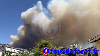 Incendie à Lédenon - Gard - 5 juillet 2026 - Feux de forêts et d'espaces naturels