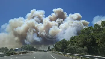 Incendie à Lédenon - Gard - 5 juillet 2026 - Feux de forêts et d'espaces naturels