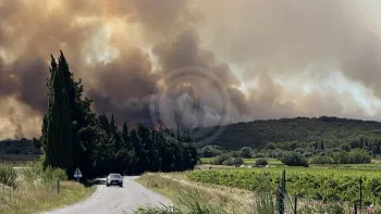 Incendie à Lédenon - Gard - 5 juillet 2026 - Feux de forêts et d'espaces naturels