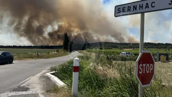 Incendie à Lédenon - Gard - 5 juillet 2026 - Feux de forêts et d'espaces naturels