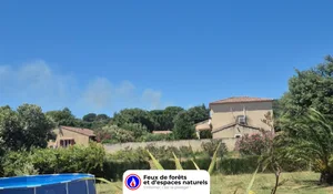 Incendie à Lédenon (30) : les pompiers interviennent