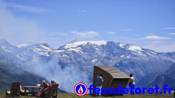 Incendie à Planay - Savoie - 5 juillet 2026 - Feux de forêts et d'espaces naturels